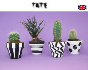 Make an op art plant pot - Tate uk